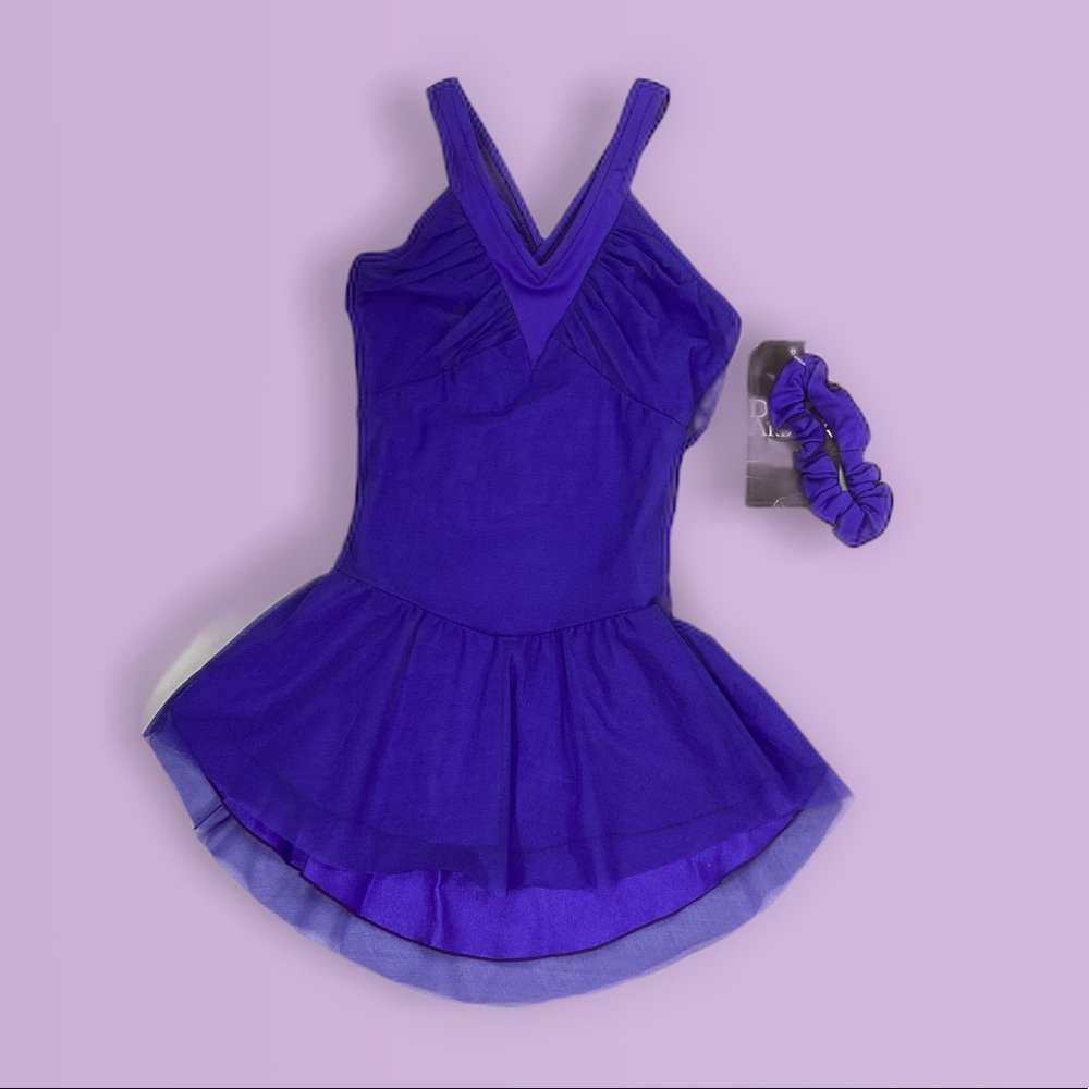 NEW Girls Del arbour little girls grape 🍇 skating dress